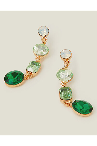 Accessorize Sallantılı Küpe Yeşil