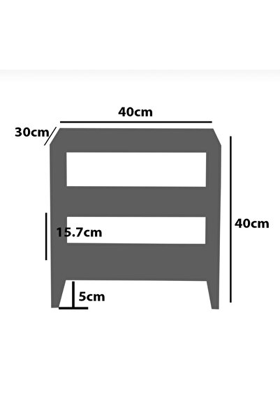 Store Viyana – 3 Katlı El Yapımı Ahşap Raf Ünitesi | Zamansız Tasarım | Klasik & Şık Komodin