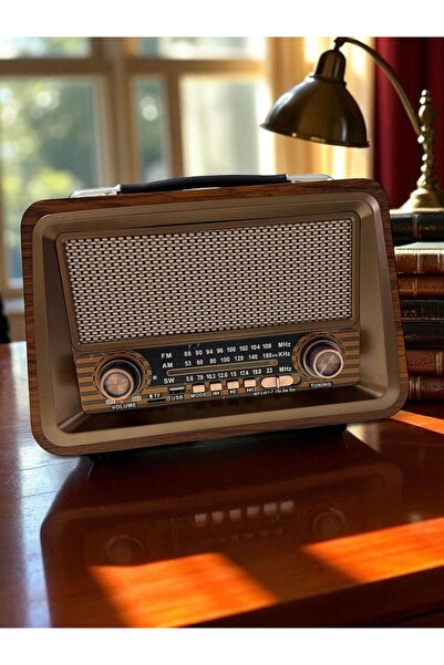 Everton RT-810 Büyük Boy Bluetooth, Usb/SD/Aux/Fm 5 Band Nostaljik Müzik Kutu...