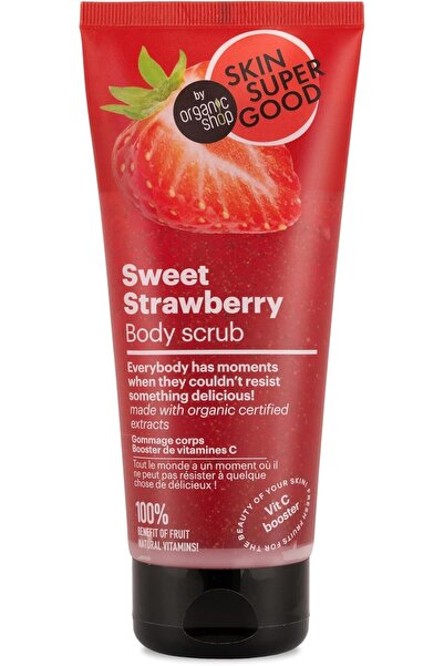 organic shop مقشر الجسم سكين سوبر جود بالفراولة الحلوة مع فيتامين سي من أورجا...