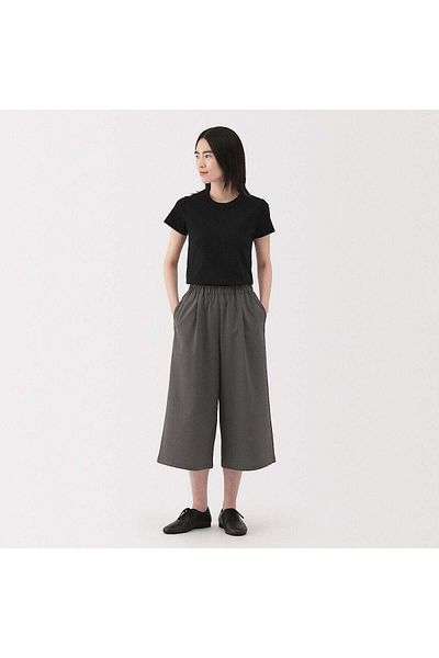 Muji بنطلون سيرساكر سهل القص وقابل للتهوية