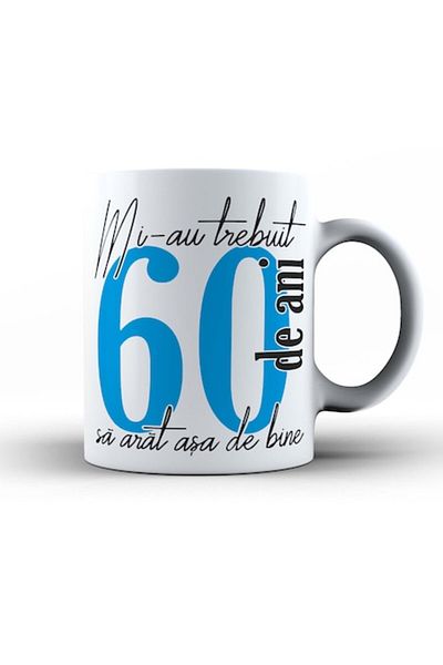 OEM Anniversary Mug 'It Took Me 60 Years - Man', 330ml, White