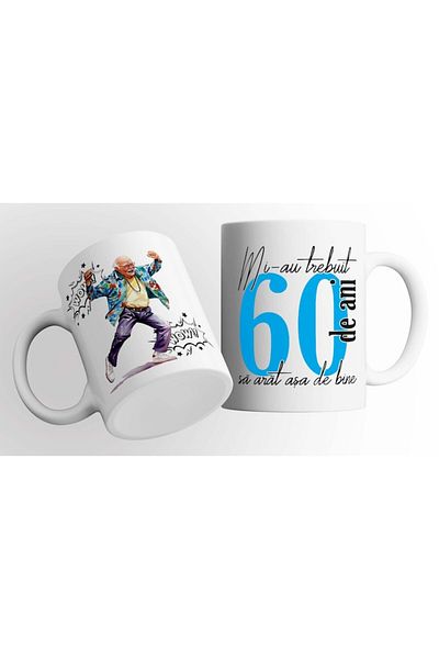 OEM Anniversary Mug 'It Took Me 60 Years - Man', 330ml, White
