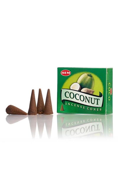 Hem Set Conuri parfumate - 10 Buc - Coconut