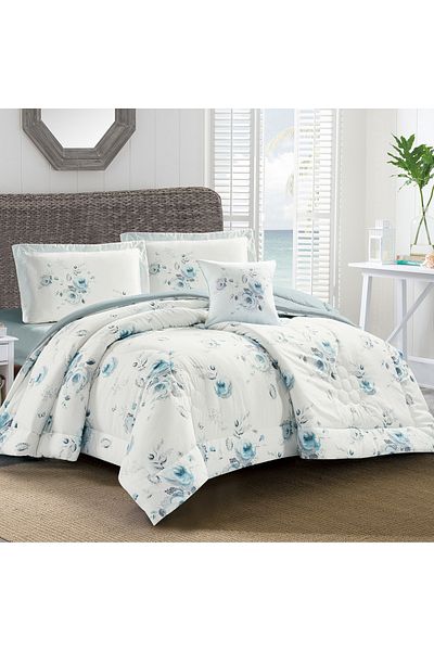 Donetella 4-Piece Digital Print Comforter Set – King Size 250x230 cm, Soft Microfiber Bedding Set.