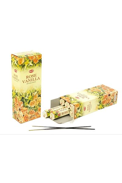Hem Set Incense Sticks Rose Vanilla 120 pcs