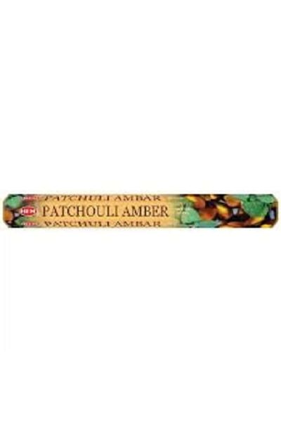 Hem Incense Sticks - Patchouli Amber, 20 Pieces