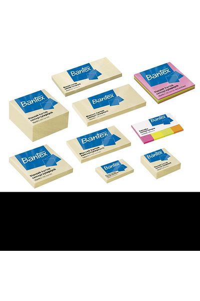 Bantex Notițe autoadezive Post-It, 125x75 mm, 100 de coli, culoare galbenă