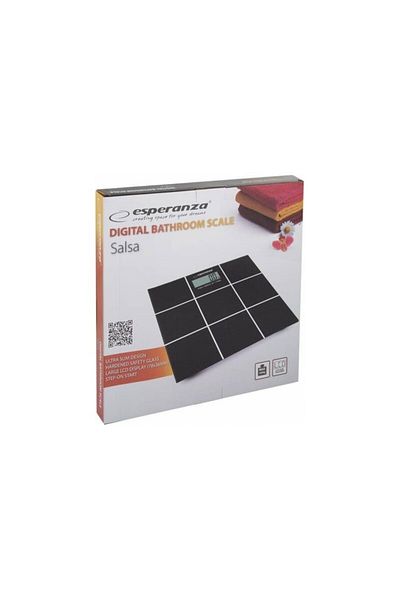 ESPERANZA Cântar corporal Salsa, ecran LCD, maxim 180 kg, sticlă de 6 mm, oprire automată