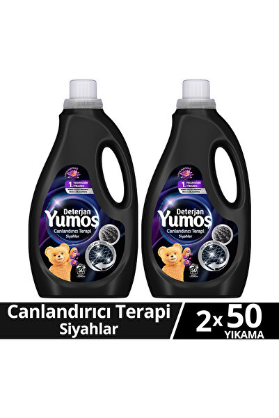 Yumoş Sıvı Bakım Deterjanı Canlandırıcı Terapi Siyahlar 50 Yıkama 2500 ml x2
