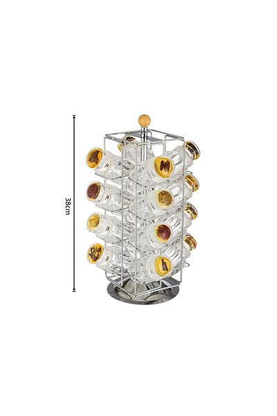Abareek Al Safa Acrylic spice boxes, set of 16 pieces