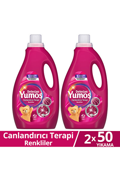 Yumoş Sıvı Bakım Deterjanı Canlandırıcı Terapi Renkliler 50 Yıkama 2500 ml x2