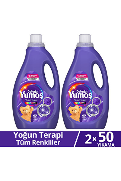 Yumoş Sıvı Bakım Deterjanı Yoğun Terapi Tüm Renkliler 50 Yıkama 2500 ml x2