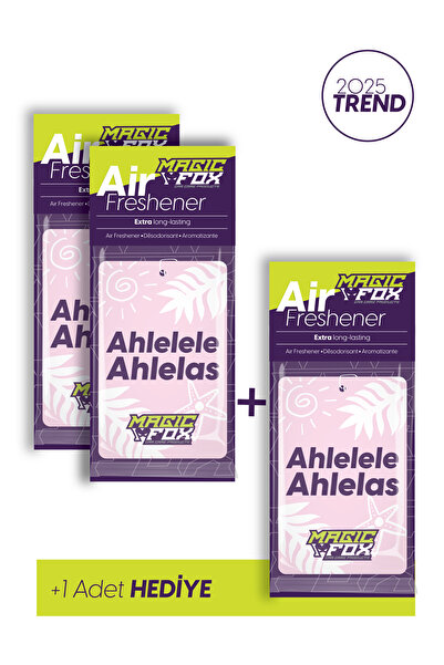 Magicfox Ahlelele Ahlelas Oto Asma Kokusu | Amerikan Vanilya | Uzun Süre Kalıcı