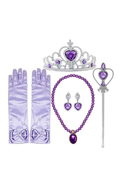 LIXADA مجموعة إكسسوارات تلبيس الأميرة إلسا وسندريلا ورابونزل