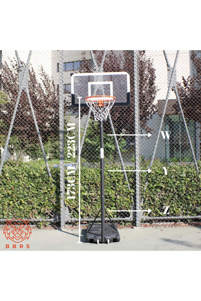 bbrs Genç Yetişkin Modüler Teleskopik Basketbol Potası(1m/3.05m)