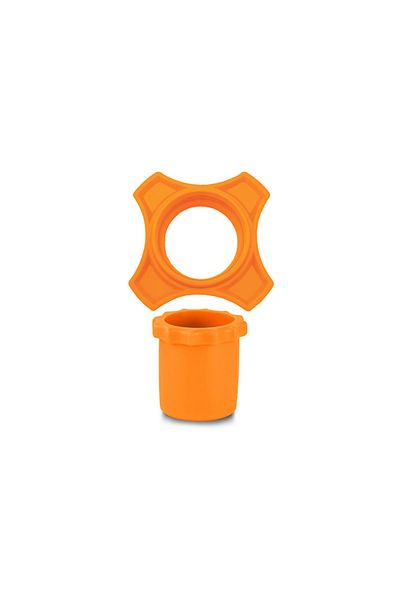 Choice6 Orange1 إسفنجات الميكروفون المضادة للتدحرج وحلقة حماية الميكروفون وقضيب السيليكون اللاسلكي المحمول باليد