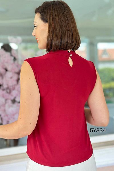 İnce Topuk V-Neck Sandy Blouse 5Y334