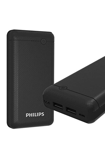 Philips DLP1720 CB 20.000 mAh 2XUSB Port Çıkış TYPE-C Micro-USB Powerbank Hız...