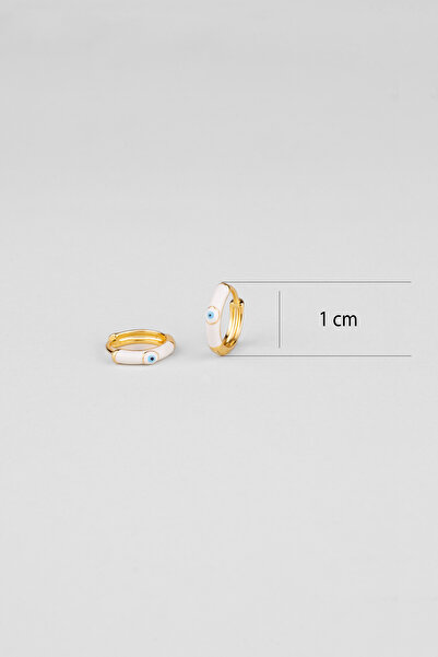 So CHIC... Mezopotamya 18 Ayar Sarı Altın Kaplama Gümüş Halka Küpe