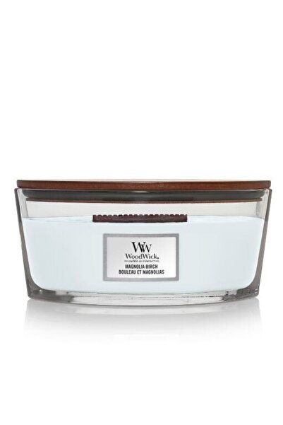 Wood Wick WoodWick - Lumânare parfumată Ellipse HearthWick Flame - Magnolia B...
