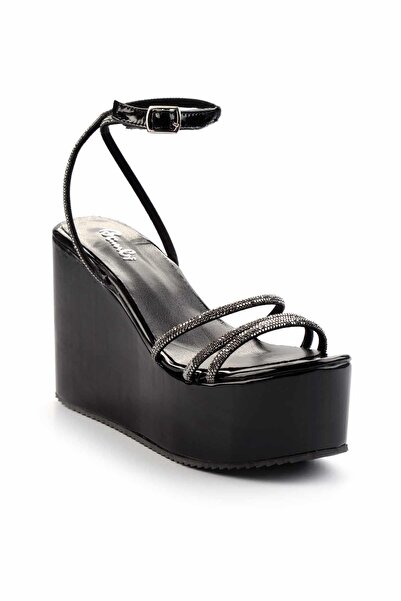 Bambi Black Platinum Women's Sandals K05534008108