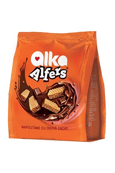 Alfers Alka Napolitane cu crema cacao 180 g