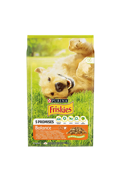 Friskies Hrana uscata pentru caini adulti Adult Balance cu Pui si Legume, 10 kg