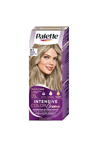 Paletteicc Vopsea de par permanenta Palette Intensive Color Creme, 9-1 Blond ...