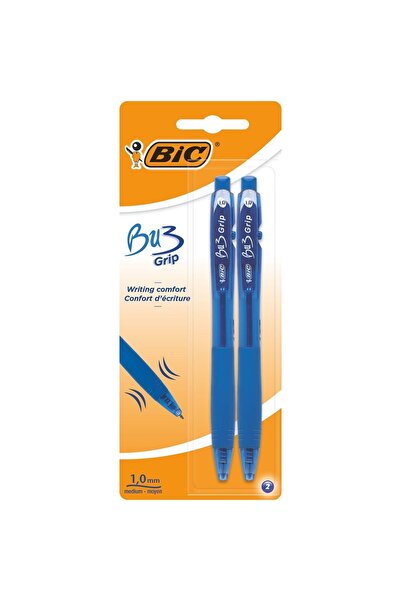 Bic Pix BU3 GRIP, albastru, 2 bucati