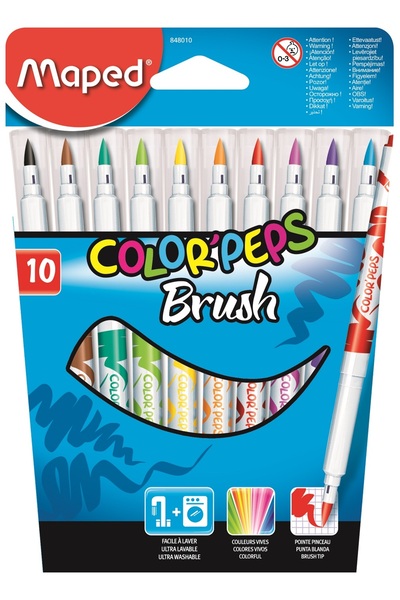 Maped Carioca Color'Peps Brush 10 culori/set