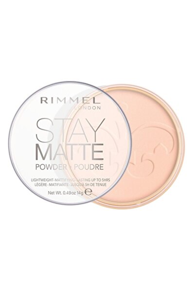 RIMMEL LONDON Pudra compacta Rimmel London Stay Matte 02 Pink Blossom, 14 g