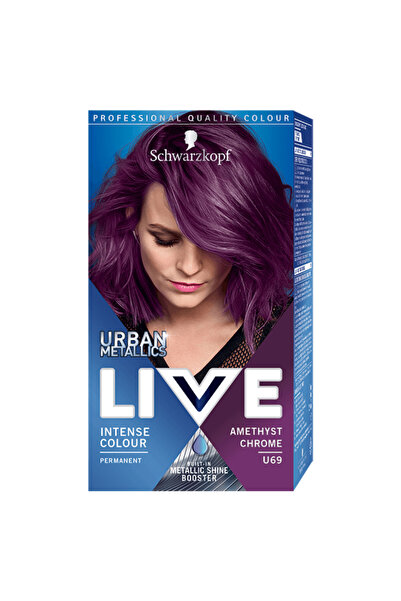 Live Vopsea de par permanenta Color Urban Metallics U69 Amethyst Chrome, 142.5ml