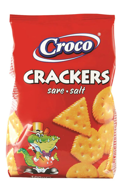 Croco Crackers cu sare Croco, 100g