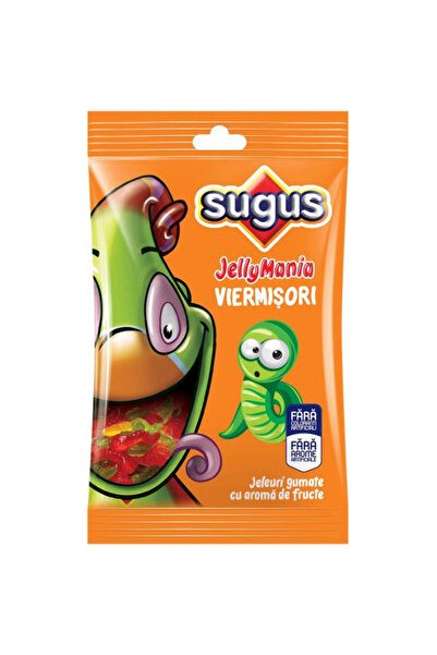 Sugus Jeleuri gumate JellyMania viermisori cu arome de fructe 75g