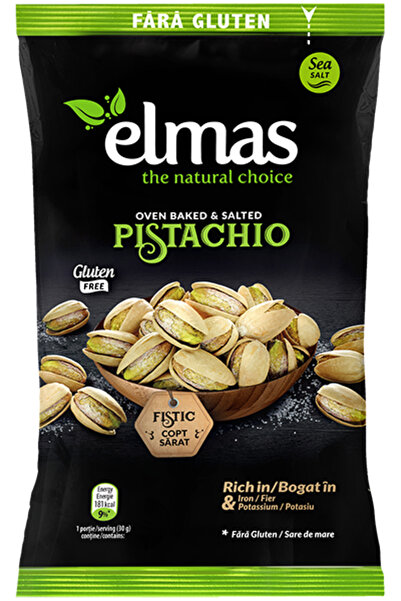 Elmas Gluten-free roasted and salted pistachios 140 g