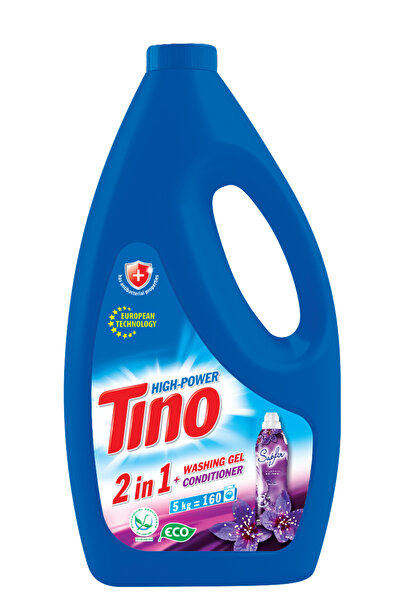 tino Gel pentru rufe High-Power colorate si albe 2in1 (cu balsam) 5 L