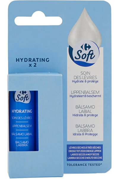 Crf Soft Balsam de buze hidratant Carrefour Soft 2 bucati