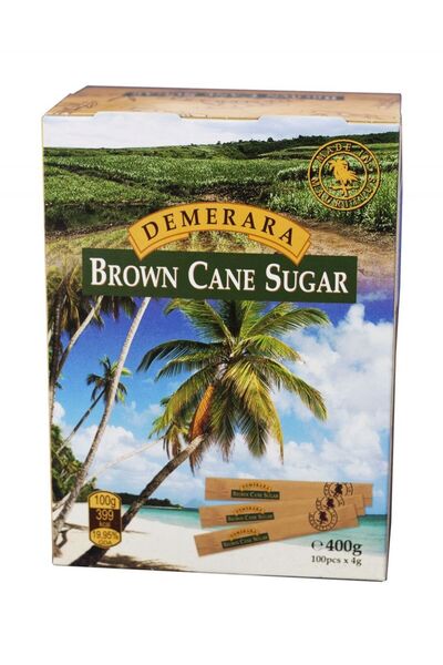 demerara Zahar brun 100 buc x 4 g