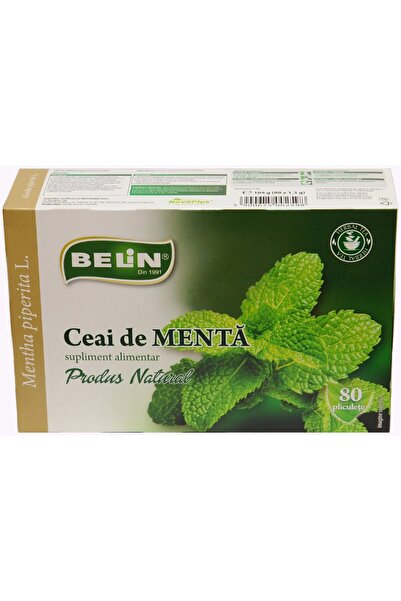 BELİN Ceai Menta, 80 plicuri, 104g