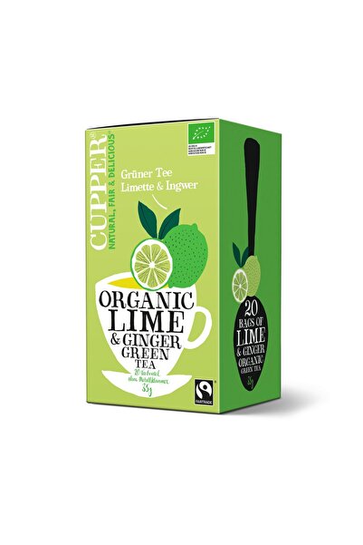 cupper Ceai verde Cupper, Lamaie-Ghimbir, 35 g