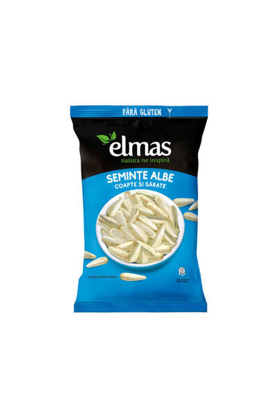 Elmas Seminte albe Elmas, coapte si sarate, fara gluten, 200g