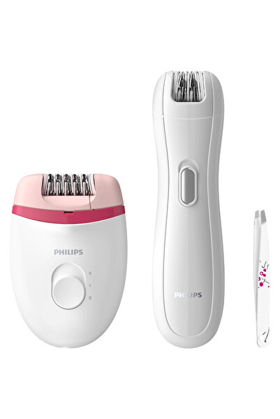 Philips Епилатор Satinelle Essential BRP506/00, 2 скорости, Бял