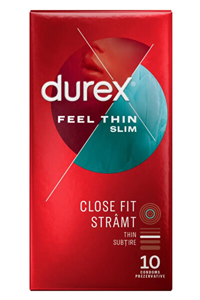 Durex Prezervative Feel Thin Slim Fit, 10 buc
