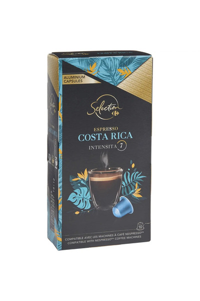 Carrefour Selection Cafea capsule Carrefour Selection, Espresso Costa Rica, 10 capsule
