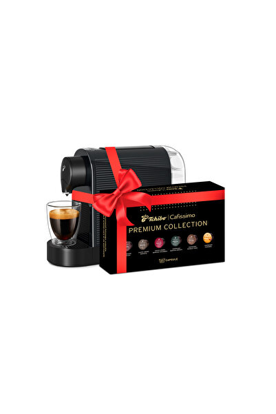 Tchibo Espressor Cafissimo Pure Plus, 0.8 litri, 15 bar, 1250 W, Negru + 60 CPS