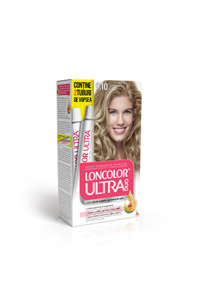 Loncolor Vopsea de Par Permanenta Ultra Max 9.10 Blond irizat, 200 ml