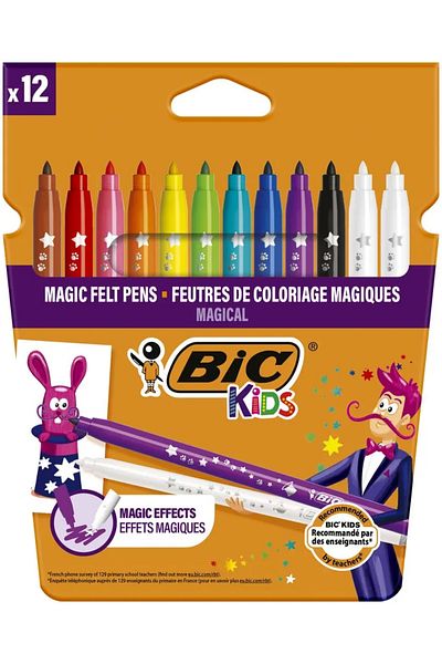 Bic Kids Magic Felt Pens 12 buc