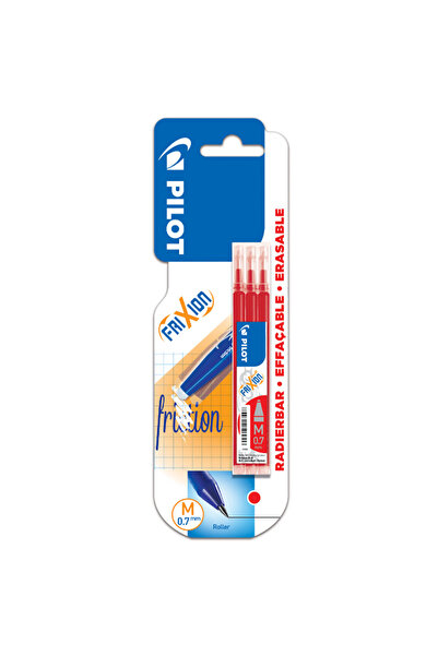 Pilot Set 3 rezerve roller FriXion, 0.7 mm, Rosu