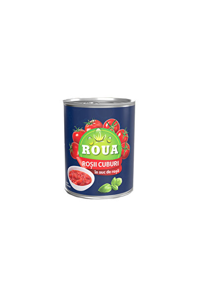 Roua Rosii cuburi in sos de rosii Roua, 400g